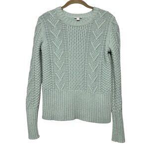 Gap Designed‎ & Crafted Sweater Wool Blend Cable Knit Pullover Long Sleeve sz M